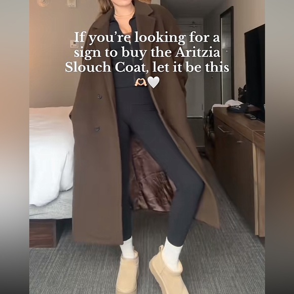 Aritzia Slouch Coat ReCamel Wool 🤎 - Picture 15 of 16